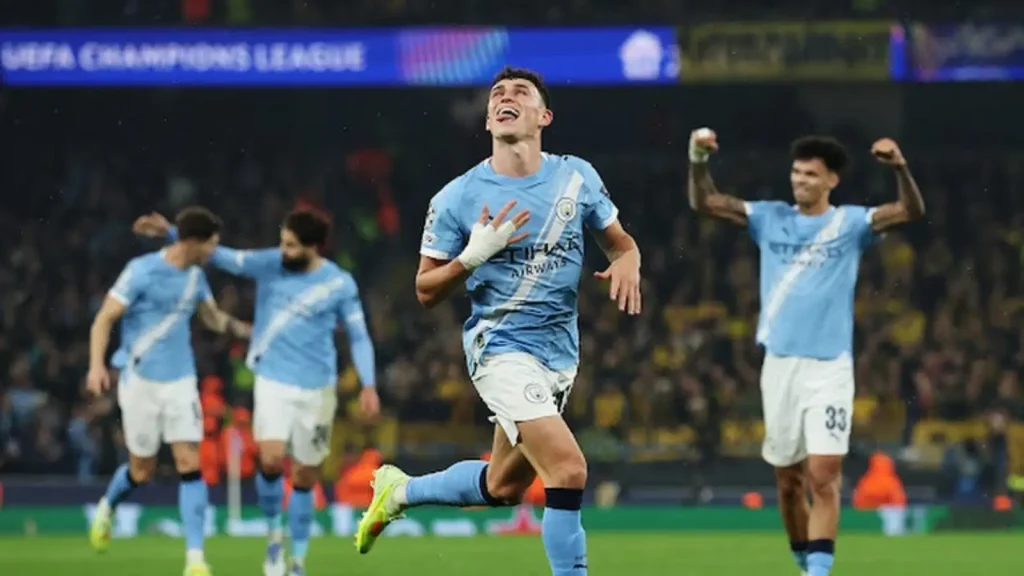 Phil Foden cetak brace yang membawa Man City tundukan Dortmund 4-1